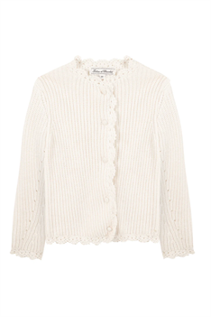 Cardigan Virkad - Offwhite