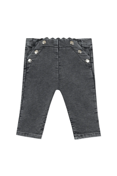 Jeans Scalloped - Grå