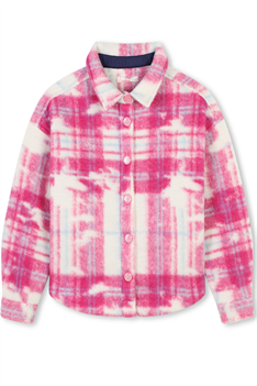 Overshirt Smiley - Pink/Vit