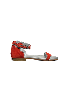 Sandal Scalloped (Röd)