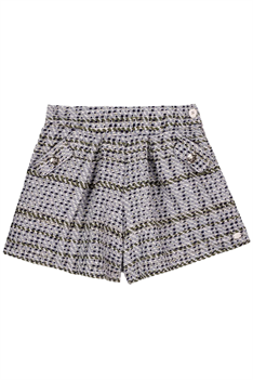 Shorts Tweed - Ljusblå