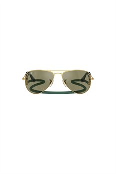 Solglasögon Aviator (Guld/grön)