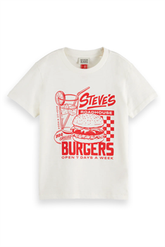 T-shirt Burger - Vit